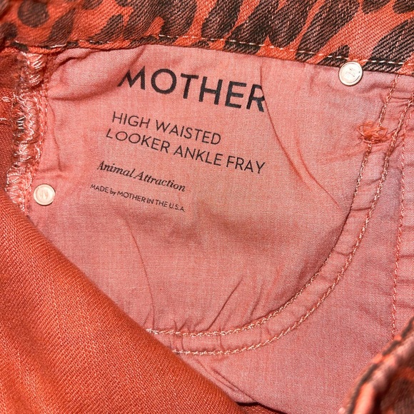 Mother High Waisted Looker Ankle Fray Jeans 27 - Picture 9 of 12